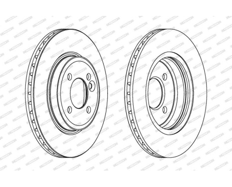 Brake Disc PREMIER DDF1127 Ferodo, Image 2