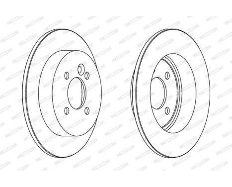 Brake Disc PREMIER DDF1128 Ferodo, Image 2