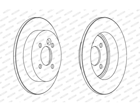 Brake Disc PREMIER DDF1128 Ferodo, Image 2