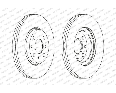 Brake Disc PREMIER DDF1131 Ferodo, Image 2