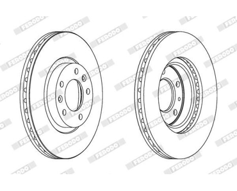 Brake Disc PREMIER DDF1132 Ferodo, Image 2