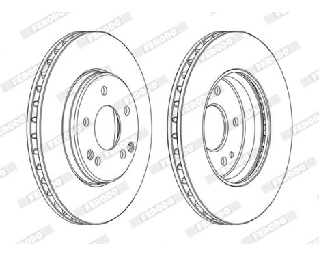 Brake Disc PREMIER DDF1134C Ferodo