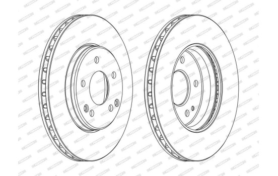 Brake Disc PREMIER DDF1134C Ferodo