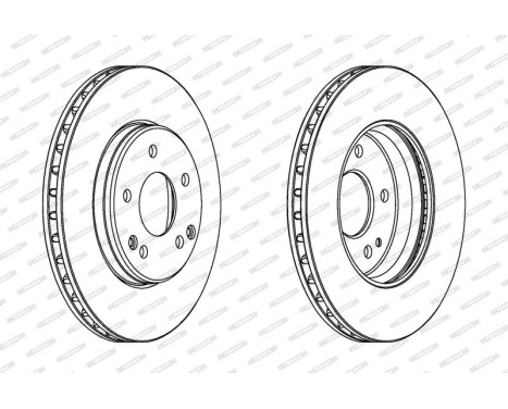 Brake Disc PREMIER DDF1135 Ferodo, Image 2