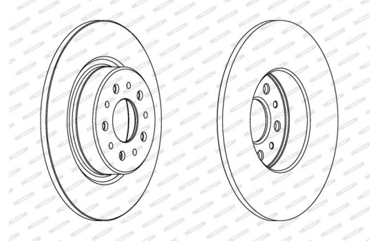 Brake Disc PREMIER DDF1138 Ferodo, Image 2
