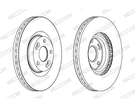 Brake Disc PREMIER DDF1139 Ferodo, Image 2