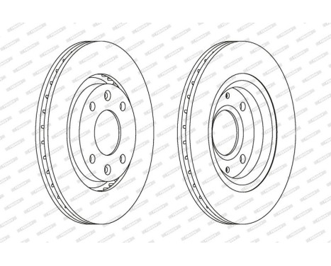 Brake Disc PREMIER DDF1140 Ferodo, Image 2
