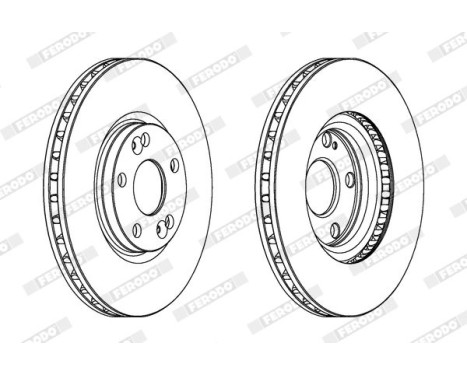 Brake Disc PREMIER DDF1143 Ferodo, Image 2
