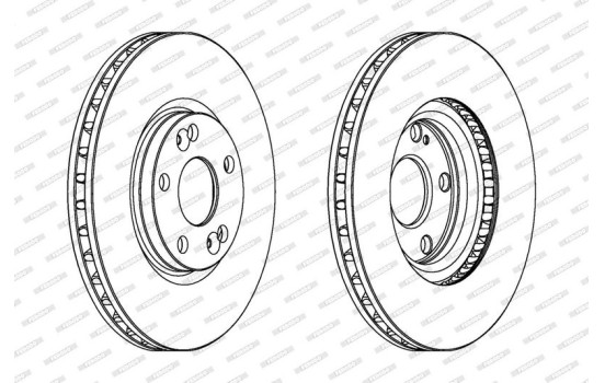 Brake Disc PREMIER DDF1143 Ferodo, Image 2