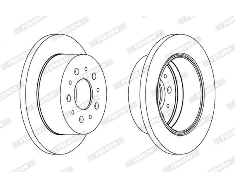 Brake Disc PREMIER DDF1144 Ferodo, Image 2