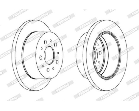 Brake Disc PREMIER DDF1144 Ferodo, Image 2