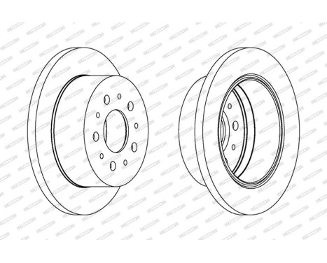 Brake Disc PREMIER DDF1144C Ferodo