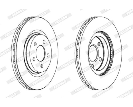 Brake Disc PREMIER DDF1153 Ferodo, Image 2