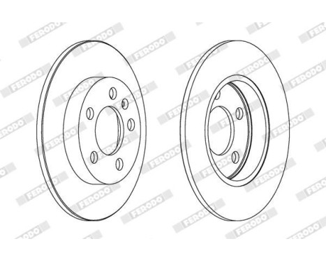 Brake Disc PREMIER DDF1155 Ferodo, Image 2