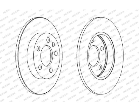 Brake Disc PREMIER DDF1155 Ferodo, Image 2