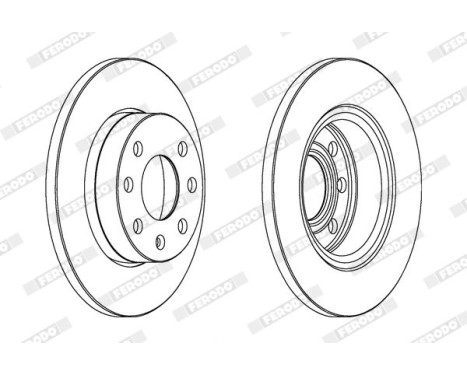 Brake Disc PREMIER DDF116 Ferodo, Image 2