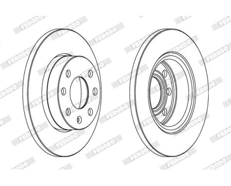Brake Disc PREMIER DDF116 Ferodo, Image 2
