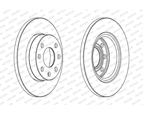 Brake Disc PREMIER DDF116 Ferodo, Image 2