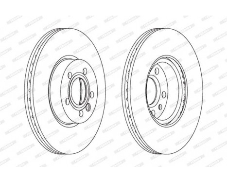 Brake Disc PREMIER DDF1160 Ferodo, Image 2