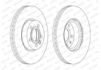 Brake Disc PREMIER DDF1160C Ferodo