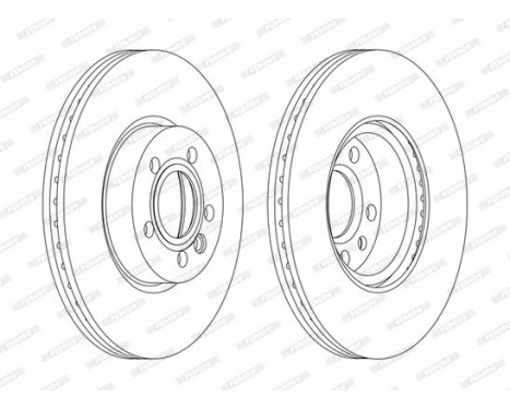 Brake Disc PREMIER DDF1160C Ferodo