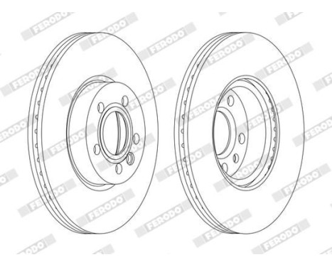 Brake Disc PREMIER DDF1160C Ferodo