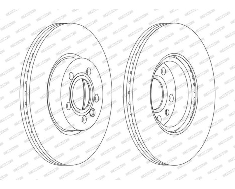 Brake Disc PREMIER DDF1160C Ferodo