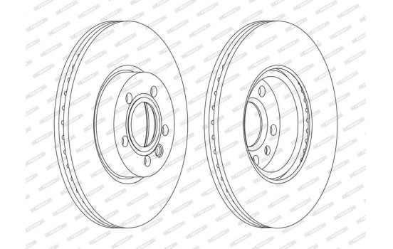 Brake Disc PREMIER DDF1160C Ferodo