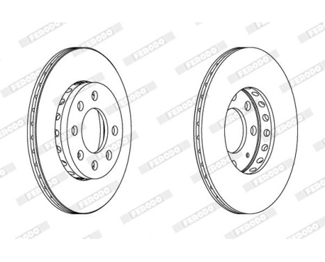 Brake Disc PREMIER DDF1161C Ferodo