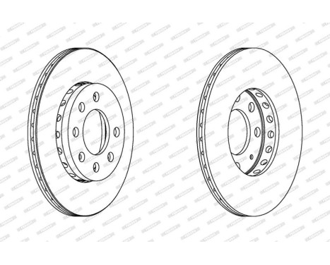 Brake Disc PREMIER DDF1161C Ferodo