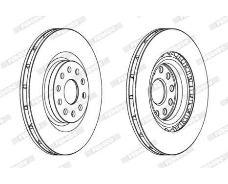 Brake Disc PREMIER DDF1162 Ferodo, Image 2