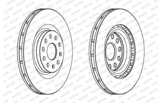 Brake Disc PREMIER DDF1162 Ferodo, Image 2