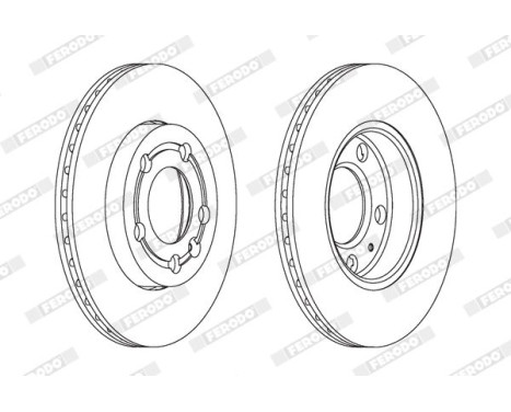 Brake Disc PREMIER DDF1164 Ferodo, Image 2