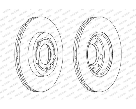 Brake Disc PREMIER DDF1164 Ferodo, Image 2