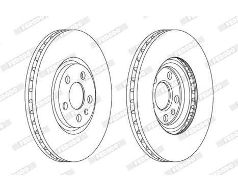 Brake Disc PREMIER DDF1165 Ferodo, Image 2