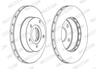 Brake Disc PREMIER DDF1169C Ferodo