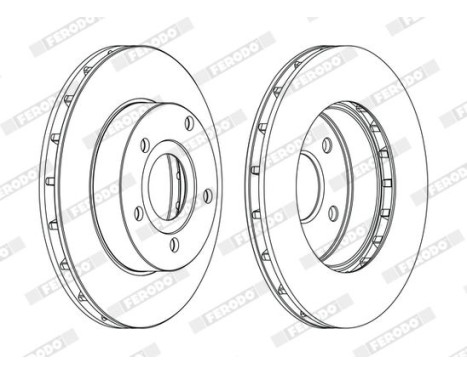 Brake Disc PREMIER DDF1169C Ferodo