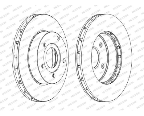 Brake Disc PREMIER DDF1169C Ferodo
