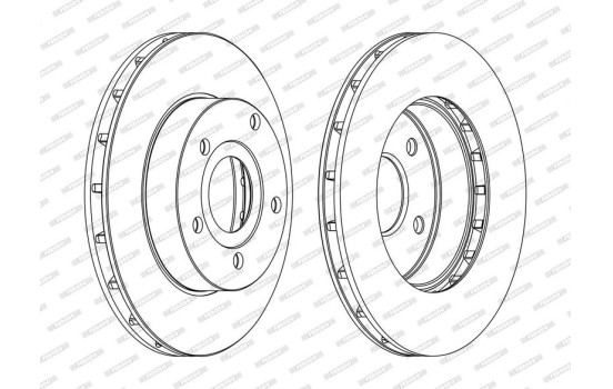 Brake Disc PREMIER DDF1169C Ferodo