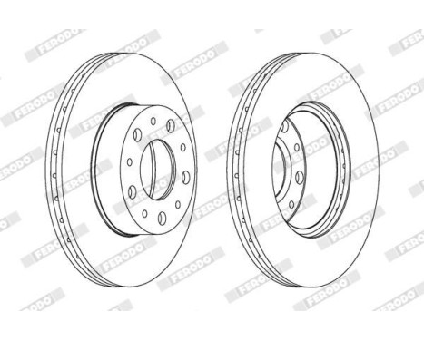 Brake Disc PREMIER DDF1170 Ferodo, Image 2