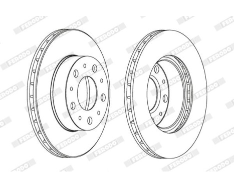 Brake Disc PREMIER DDF1171 Ferodo, Image 2