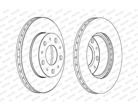 Brake Disc PREMIER DDF1171 Ferodo, Image 2