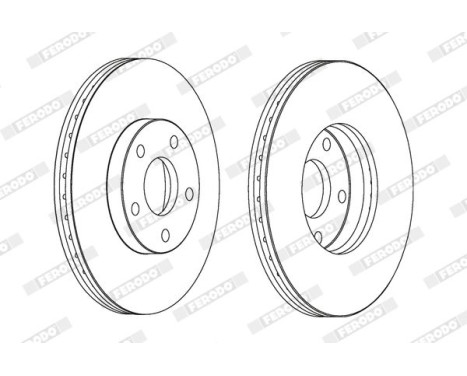 Brake Disc PREMIER DDF1172 Ferodo, Image 2