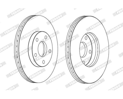 Brake Disc PREMIER DDF1172 Ferodo, Image 2