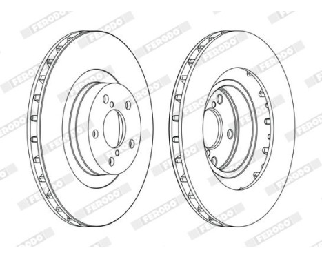 Brake Disc PREMIER DDF1175C Ferodo