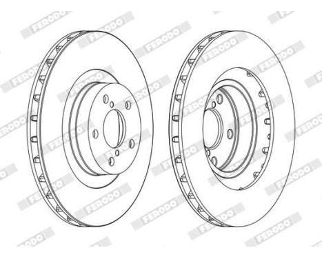 Brake Disc PREMIER DDF1175C Ferodo