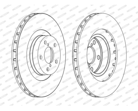 Brake Disc PREMIER DDF1175C Ferodo