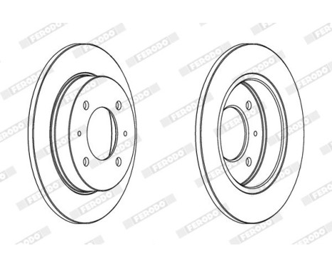 Brake Disc PREMIER DDF1176 Ferodo, Image 2