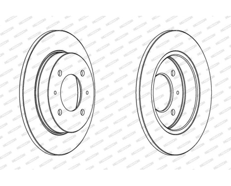 Brake Disc PREMIER DDF1176 Ferodo, Image 2