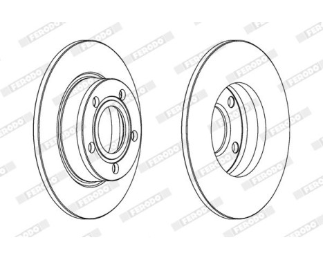 Brake Disc PREMIER DDF1177C Ferodo, Image 2